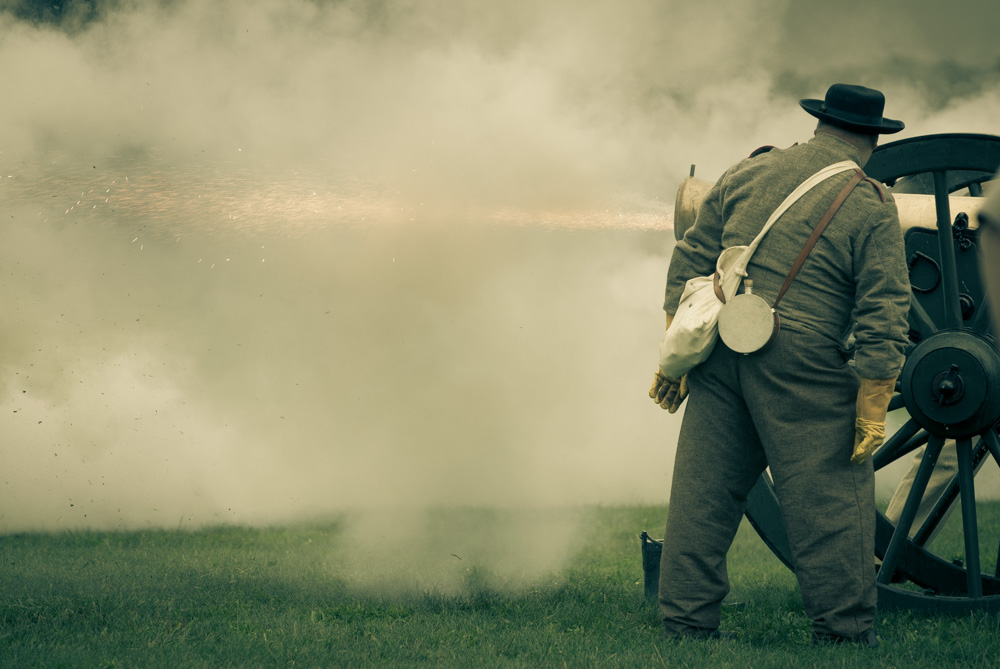 civil war re-enactors at Antietam National Battlefield. U.S. National Park Service